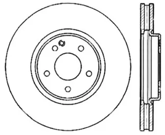 StopTech Drilled Sport Brake Rotor For Mercedes - 128.35054L
