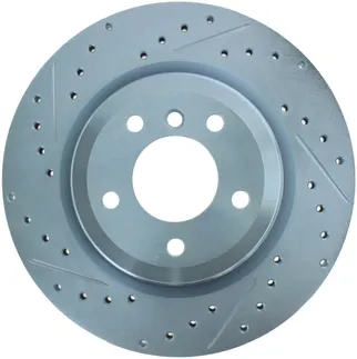 StopTech Rear Right Select  Slotted & Drilled Vented Brake Rotor For BMW - 227.34080R