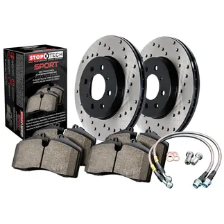 StopTech Front Drilled Sport Axle Pack For Mercedes - 979.35014F
