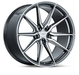 Vossen HF-3 19x9.5 - 5x112 - Et25 - Deep - 66.5- Gloss Graphite Polished