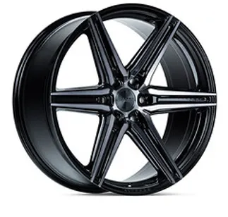 Vossen HF6-2 24x10 - 6x135 - Et25 - Deep - 87.1- Tinted Gloss Black