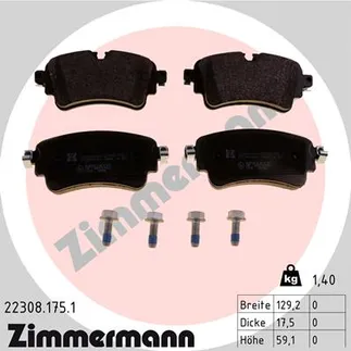 Zimmermann Rear Disc Brake Pad Set - 8W0698451BG