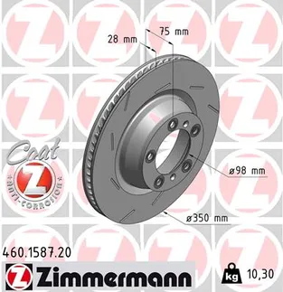 Zimmermann Rear Right Disc Brake Rotor - 97035240620