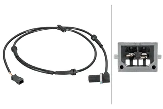 Hella Rear Left ABS Wheel Speed Sensor - 8E0927807B