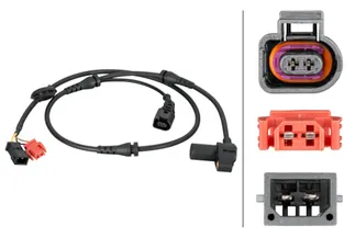 Hella Front Left ABS Wheel Speed Sensor - 4B0927803B