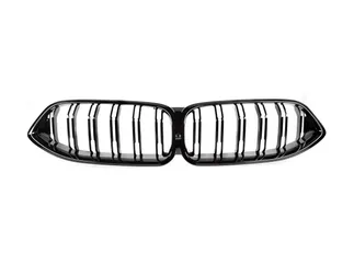 AutoTecknic Painted Glazing Black Dual-Slat Front Grille For BMW G14/G15/G16 8-Series