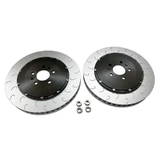 034 Stage 2 2-Piece 390MM Floating Front Brake Rotor Kit For Gen 1/1.5 Audi R8