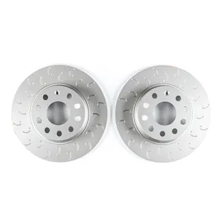 034 1-Piece Rear Brake Rotor Upgrade Kit For VW/Audi MQB/PQ35