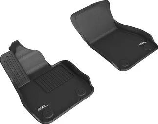 3D MAXpider Kagu 1st & 2nd Row Floormats For 20-22 BMW 2 Series Gran Coupe - Black