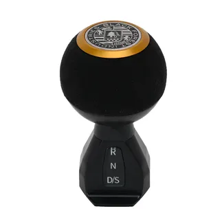 BFI GS2 Shift Knob For VW MK8 - Alcantara - Black Anodized (Auto/DSG)