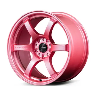 Gram Lights 57DR 18x9.5 ET38 (5x114.3) - Sakura Pink W/Center Cap & No.21 Air Valve