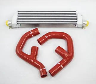 Forge Front Mount "Twintercooler" Kit Red Hoses For 2.0T