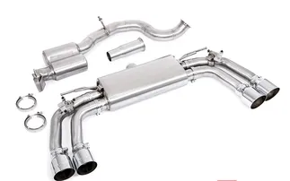 Unitronic Catback Exhaust System For 8Y Audi S3 - Round Chrome Tips