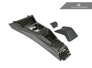 AutoTecknic Pre-Preg Carbon Center Console & Leather Hand Pad For G8X M2/M3/M4 (Auto)