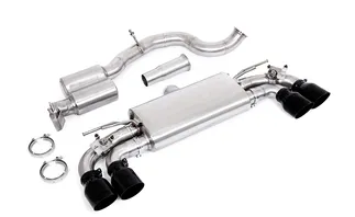 Unitronic Catback Exhaust System For VW MK8 Golf R - 4'' Black PVD Round Tips