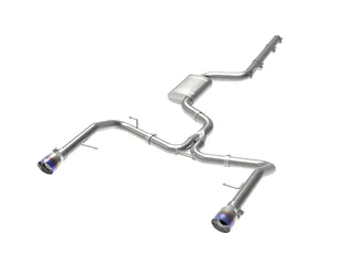 aFe MACH Force-Xp 3 IN to 2-1/2 IN SS Cat-Back w/Blue Flame Tip For VW-49-36432-L