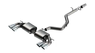 Borla S-Type Cat-Back Exhaust For MK8 VW Golf R - Dual 4.5in Stainless Tips