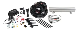 Air Lift 3H - (1/4 Air Line 4 Gal 5-Port Raw Aluminum Tank VIAIR 444C Comp)