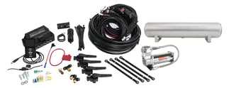 Air Lift 3H - (3/8 Air Line 4 Gal 5-Port Raw Aluminum Tank VIAIR 444C Comp)