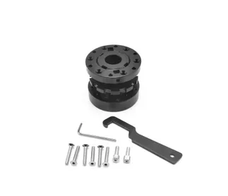 OBP Adjustable Steering Wheel Spacer Black