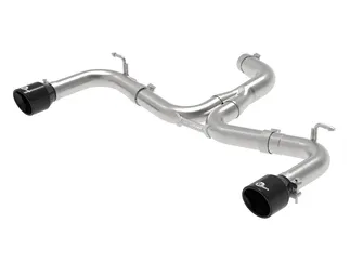 aFe MACH Force-Xp 3 IN to 2-1/2 IN SS Axle-Back Exhaust Black For VW -49-36417-B