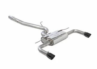 AWE Tuning Touring Edition Exhaust - Dual Outlet, Diamond Black 90 mm Tips For Audi A