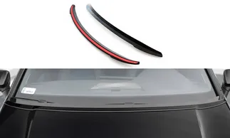Maxton Design Bonnet Extension For VW MK8 GTI/Golf R - Gloss Black