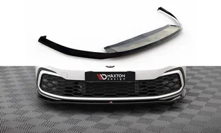 Maxton Design Front Splitter For VW MK8 GTI/GTE/R-Line - Gloss Black (V7)
