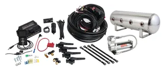 Air Lift 3H - (3/8 Air Line 2.5 Gal Polished Aluminum Tank VIAIR 444C Comp)