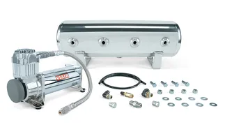 Air Lift 2.5 Gal. Polished Tank w/ Viair 444c Compressor (W/Fittings & Hardware)