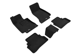 3D MAXpider Elegant Floor Mats For 17-23 Mercedes E-Class Sedan (W213) - Black R1 R2