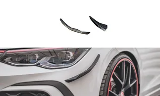 Maxton Design Front Bumper Wings (Canards) For VW MK8 GTI/R-Line - Black