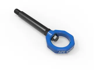 aFe CONTROL Front/Rear Tow Hook Blue For BMW - 450-502004-L