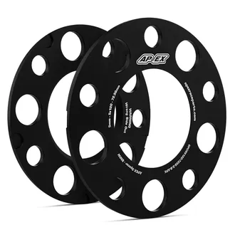 Apex Porsche 5x130 Spacer Kit - Black