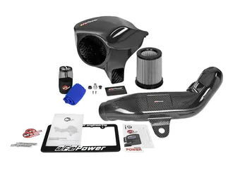 aFe Black Series Stage-2 Carbon Cold Air Intake w/ Pro DRY S Filter For BMW-58-10004D