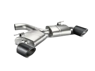 Akrapovic Titanium Slip-On Race Line Exhaust For VW MK7 GTI - Carbon Tips
