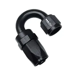 OBP AN8 180° Fitting for CPE Hose - Black