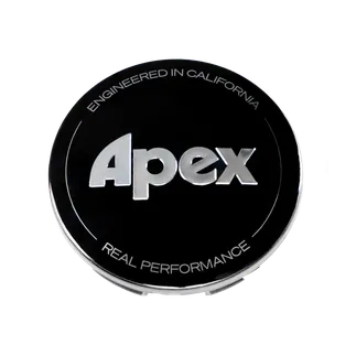 Apex Gloss Wheel Center Cap - New Logo - Black