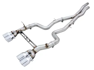 AWE Track Catback Exhaust for BMW F8X M3/M4 - Chrome Silver