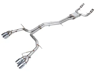 AWE Track Edition Exhaust For Audi C8 S6/S7 2.9TT - Chrome Silver Tips