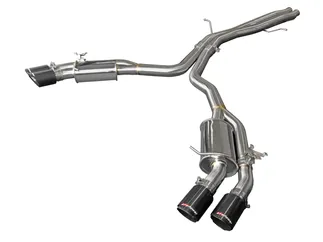 aFe MACH Force-Xp 3 IN to 2-1/2 IN SS Cat-Back Exhaust Carbon For Audi - 49-36427-C