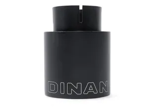 Dinan Double-Walled 4" Clamp-On Exhaust Tip (Black Ceramic) - 4" Outlet, 3" Inlet
