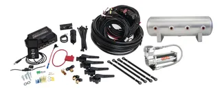 Air Lift 3H - (1/4 Air Line 2.5 Gal Raw Aluminum Tank VIAIR 444C Comp)