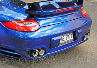 AWE Exhaust for Porsche 997.2 Turbo / S - Polished Silver Quad Tips