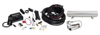 Air Lift 3P - (3/8 Air Line 4 Gal 5-Port Raw Aluminum Tank VIAIR 444C Comp)