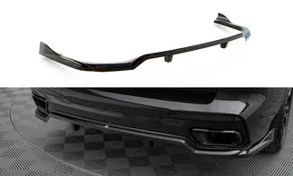 Maxton Design Central Rear Splitter W/Vertical Bars For G07 BMW X7 M-Pack Facelift