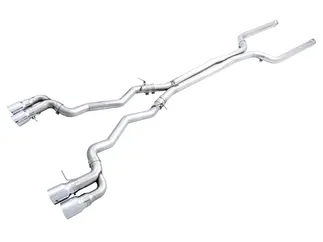 AWE Track Catback Exhaust for BMW F90 M5 - Chrome Silver Tips