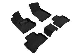 3D MAXpider Elegant Floor Mats For 16-22 Mercedes GLC 300 (X205) - Black R1 R2