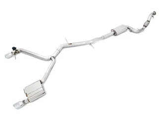 AWE Tuning SwitchPath Exhaust, Dual Outlet Chrome Silver Tips For AWE Tuning B9 A4