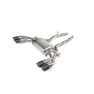 Akrapovic Titanium Slip-On Line For F98 BMW X4 M - Carbon Tips